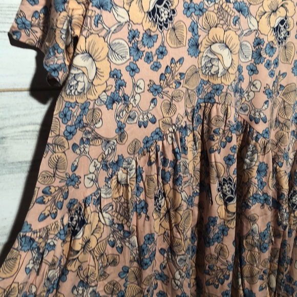 Agnes & Dora muse tunic top peach & blue - Picture 5 of 7